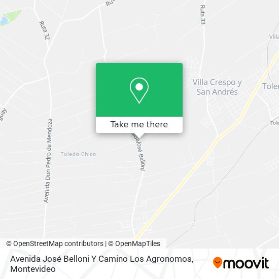 Mapa de Avenida José Belloni Y Camino Los Agronomos