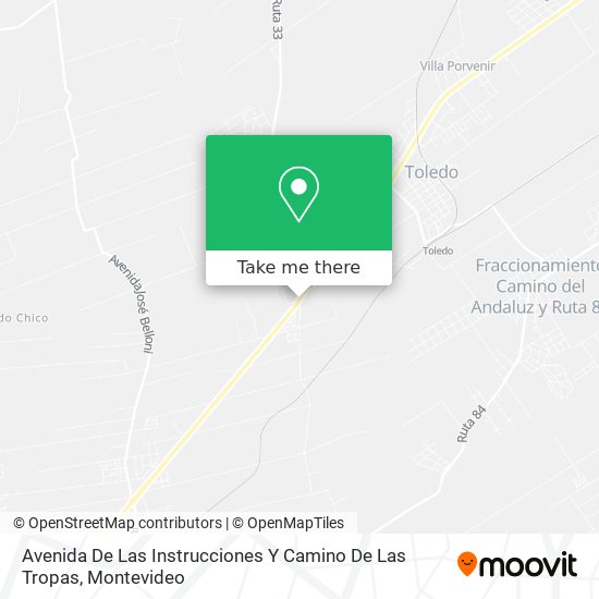 Avenida De Las Instrucciones Y Camino De Las Tropas map