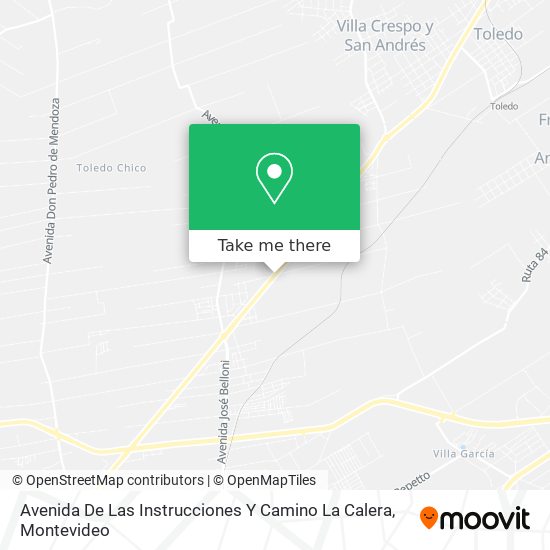 Mapa de Avenida De Las Instrucciones Y Camino La Calera