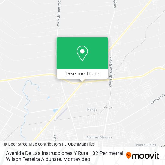 Avenida De Las Instrucciones Y Ruta 102 Perimetral Wilson Ferreira Aldunate map