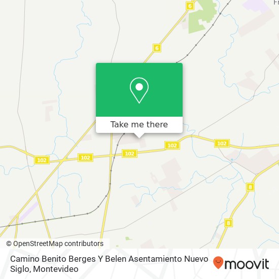 Camino Benito Berges Y Belen Asentamiento Nuevo Siglo map