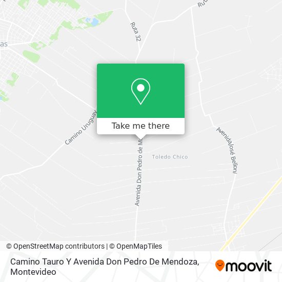 Camino Tauro Y Avenida Don Pedro De Mendoza map