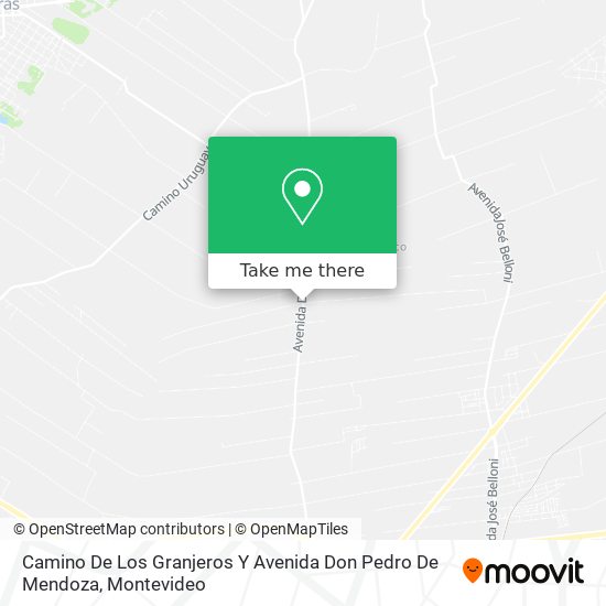 Camino De Los Granjeros Y Avenida Don Pedro De Mendoza map