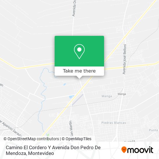 Camino El Cordero Y Avenida Don Pedro De Mendoza map