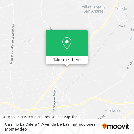 Camino La Calera Y Avenida De Las Instrucciones map