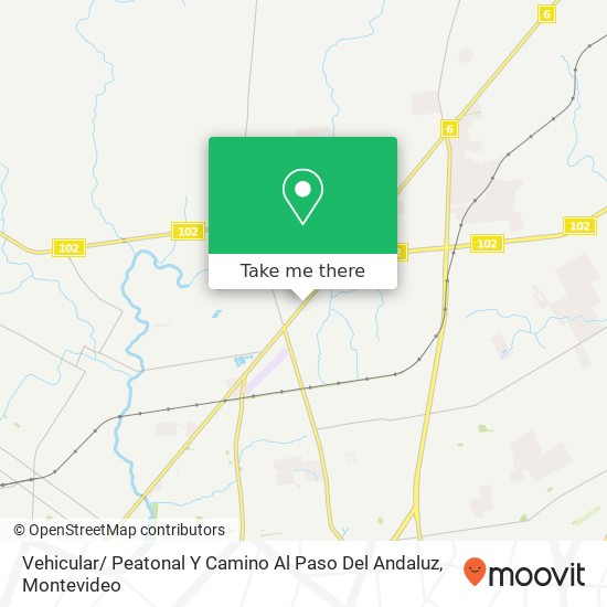 Vehicular/ Peatonal Y Camino Al Paso Del Andaluz map