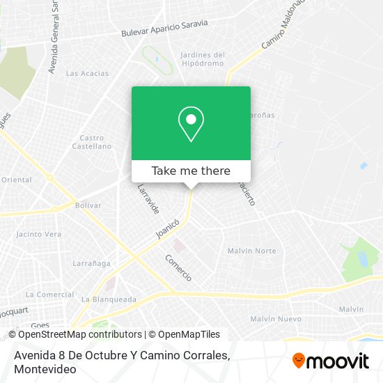 Avenida 8 De Octubre Y Camino Corrales map
