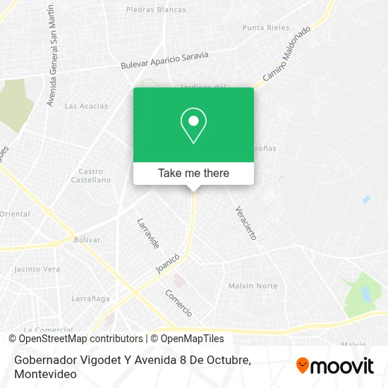 Gobernador Vigodet Y Avenida 8 De Octubre map