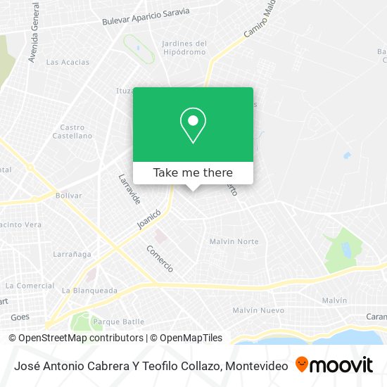 Mapa de José Antonio Cabrera Y Teofilo Collazo
