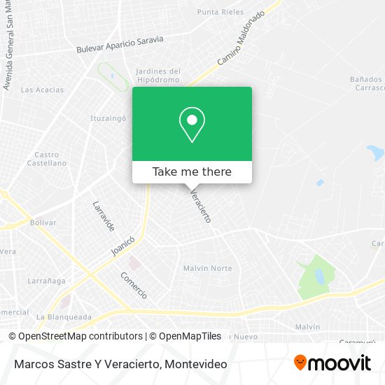 Marcos Sastre Y Veracierto map