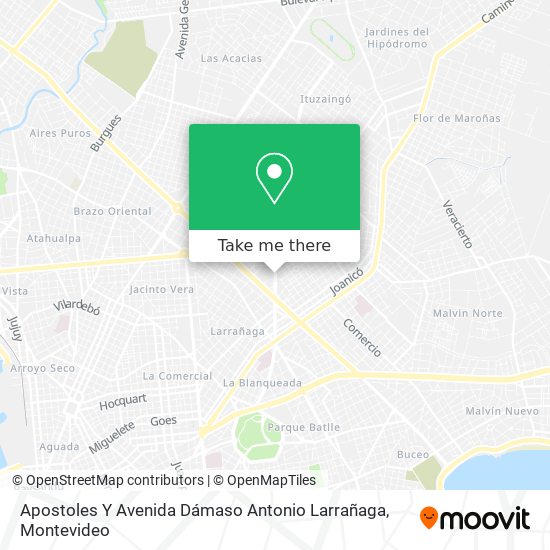 Apostoles Y Avenida Dámaso Antonio Larrañaga map