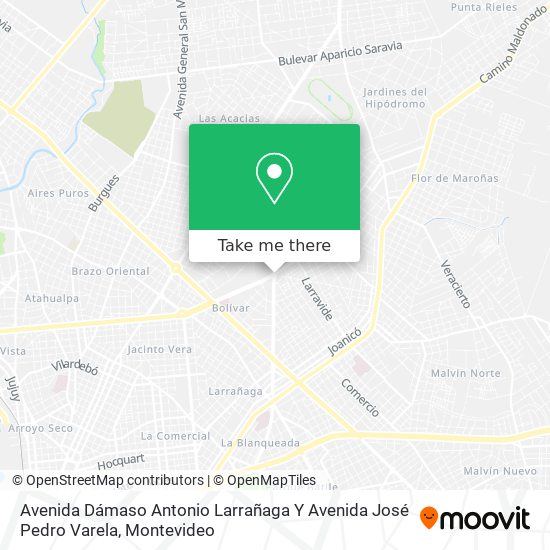 Avenida Dámaso Antonio Larrañaga Y Avenida José Pedro Varela map