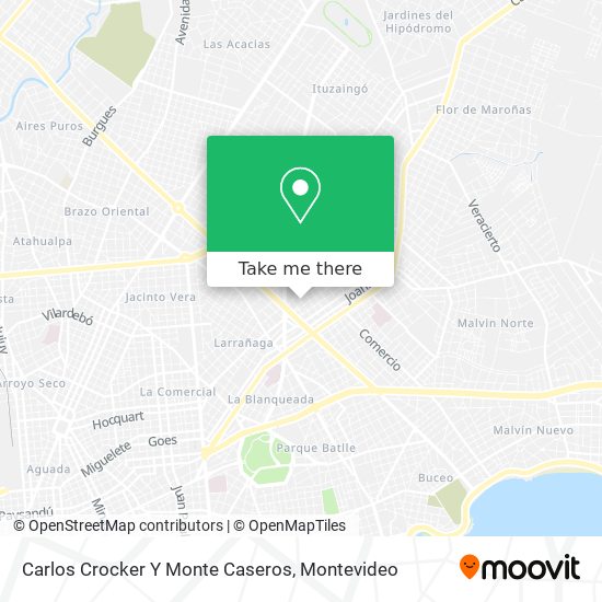 Carlos Crocker Y Monte Caseros map