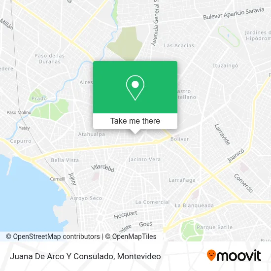 Juana De Arco Y Consulado map