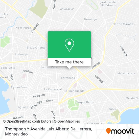 How to get to Thompson Y Avenida Luis Alberto De Herrera in Mercado Modelo Y  Bolivar by Ómnibus?