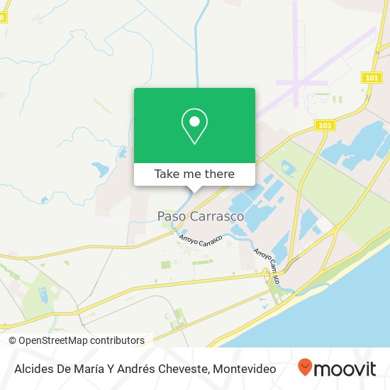 Alcides De María Y Andrés Cheveste map