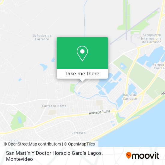 San Martín Y Doctor Horacio García Lagos map