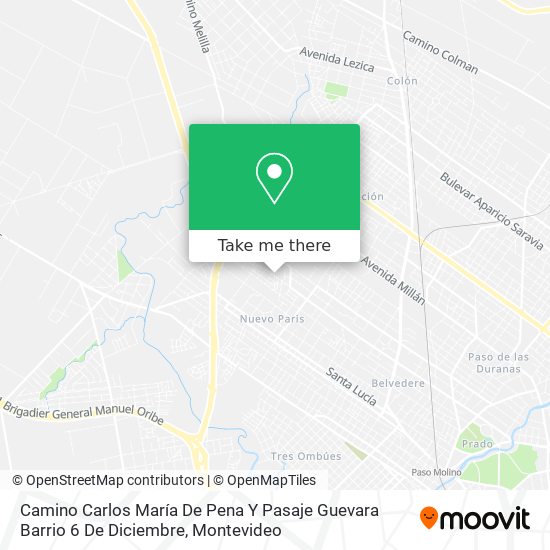 Camino Carlos María De Pena Y Pasaje Guevara Barrio 6 De Diciembre map