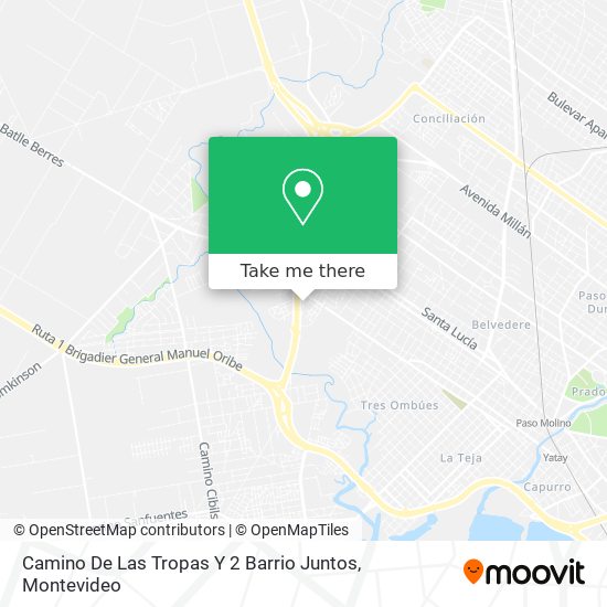 Camino De Las Tropas Y 2 Barrio Juntos map