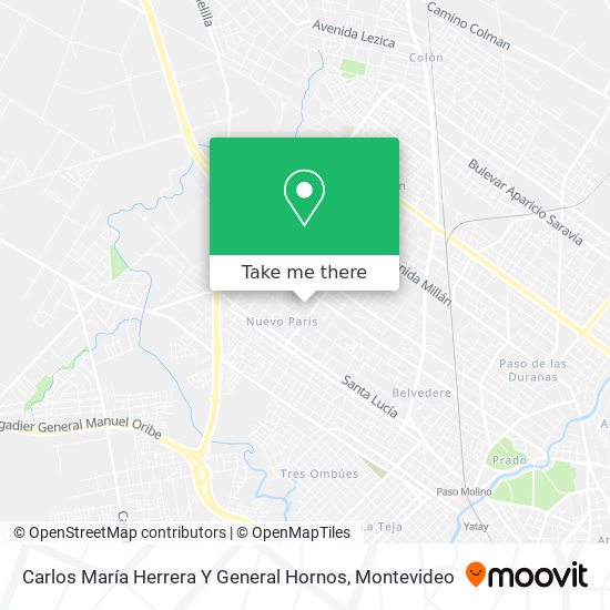 Carlos María Herrera Y General Hornos map