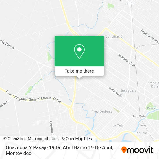 Guazucuá Y Pasaje 19 De Abril Barrio 19 De Abril map