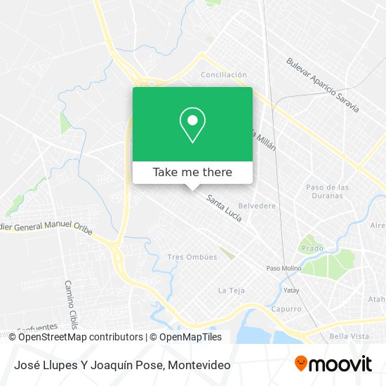 José Llupes Y Joaquín Pose map
