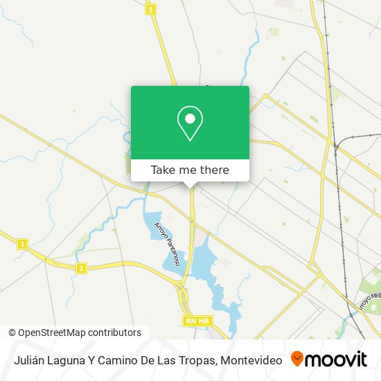 Julián Laguna Y Camino De Las Tropas map