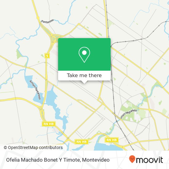 Ofelia Machado Bonet Y Timote map