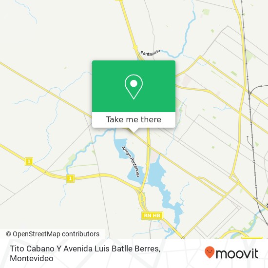 Tito Cabano Y Avenida Luis Batlle Berres map