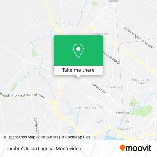 Turubí Y Julián Laguna map