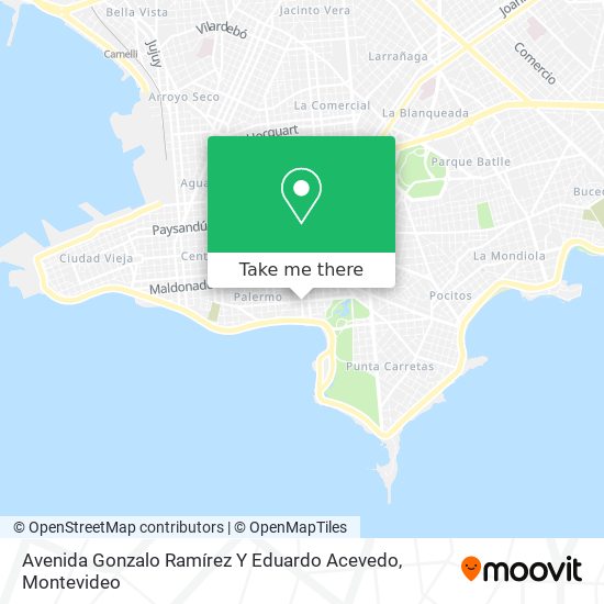 Avenida Gonzalo Ramírez Y Eduardo Acevedo map