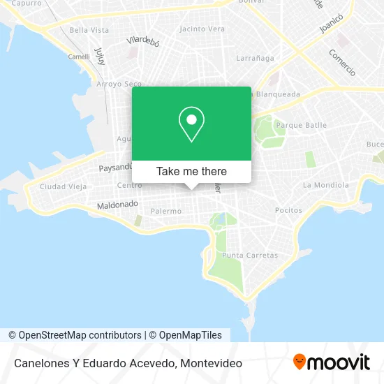 Mapa de Canelones Y Eduardo Acevedo