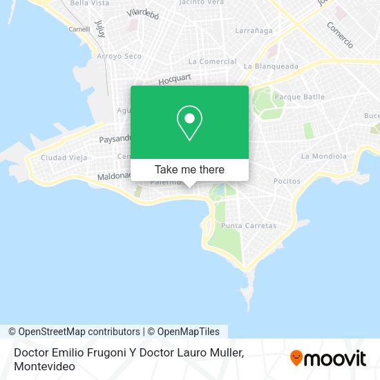 Mapa de Doctor Emilio Frugoni Y Doctor Lauro Muller