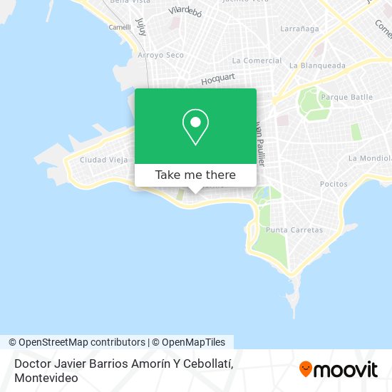 Mapa de Doctor Javier Barrios Amorín Y Cebollatí