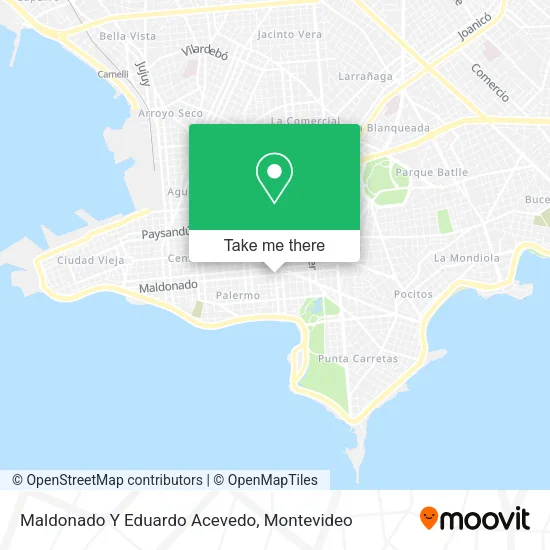 Mapa de Maldonado Y Eduardo Acevedo