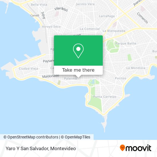 Yaro Y San Salvador map