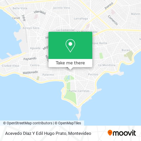 Acevedo Díaz Y Edil Hugo Prato map