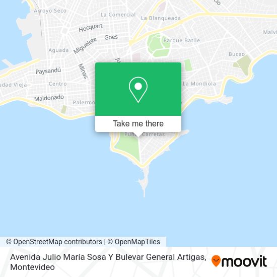 Mapa de Avenida Julio María Sosa Y Bulevar General Artigas