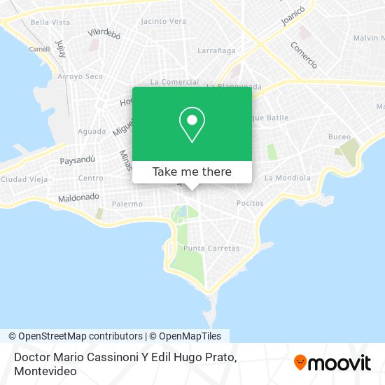 Doctor Mario Cassinoni Y Edil Hugo Prato map