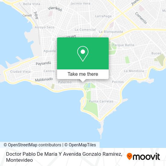 Doctor Pablo De María Y Avenida Gonzalo Ramírez map