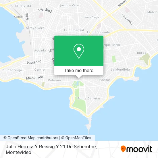 Julio Herrera Y Reissig Y 21 De Setiembre map
