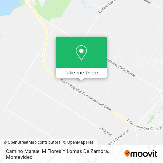 Camino Manuel M Flores Y Lomas De Zamora map