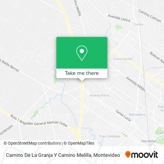 Camino De La Granja Y Camino Melilla map