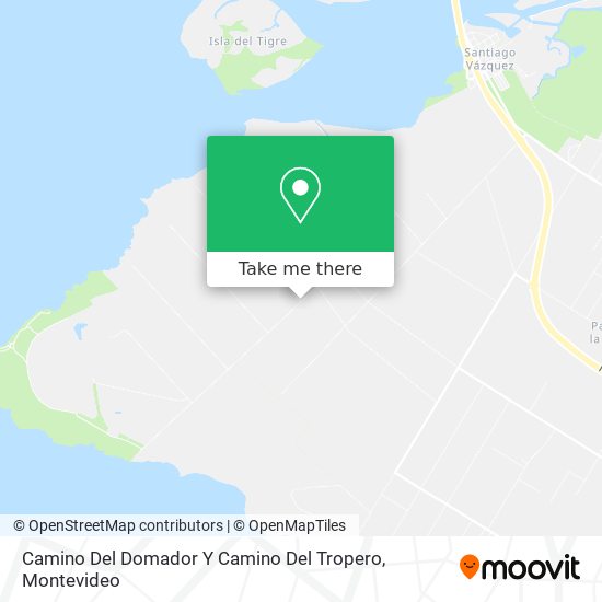 Camino Del Domador Y Camino Del Tropero map