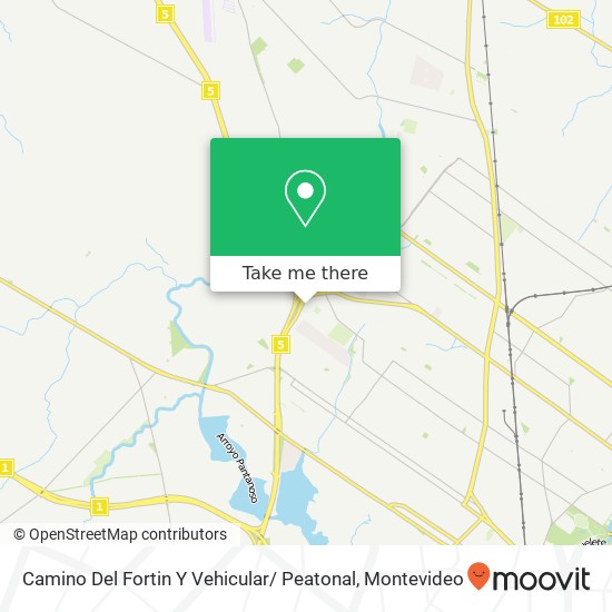 Camino Del Fortin Y Vehicular/ Peatonal map