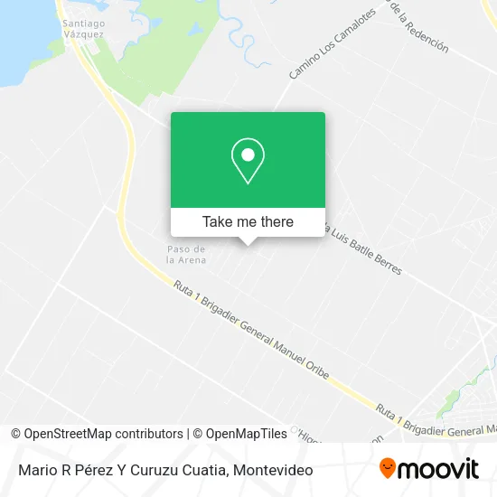 Mapa de Mario R Pérez Y Curuzu Cuatia