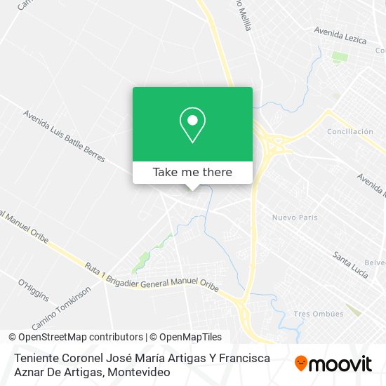 Teniente Coronel José María Artigas Y Francisca Aznar De Artigas map