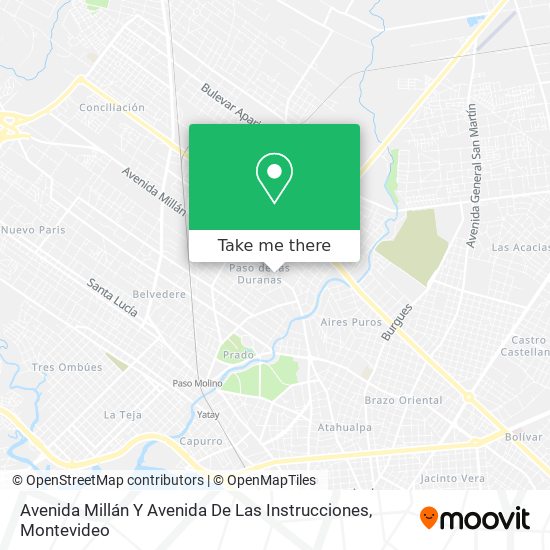 Avenida Millán Y Avenida De Las Instrucciones map