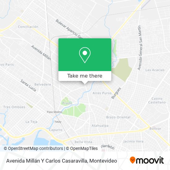 Avenida Millán Y Carlos Casaravilla map