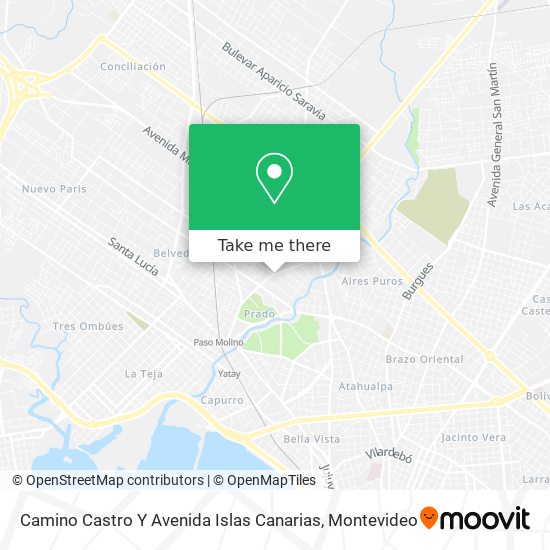 Camino Castro Y Avenida Islas Canarias map